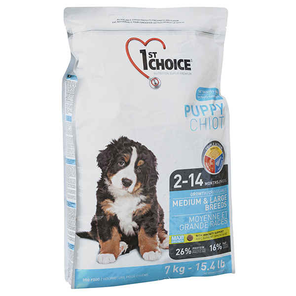 1st Choice Puppy Medium&Large Chicken Фест Чойс с курицей корм для щенков средних и крупных пород 350 г (11156)